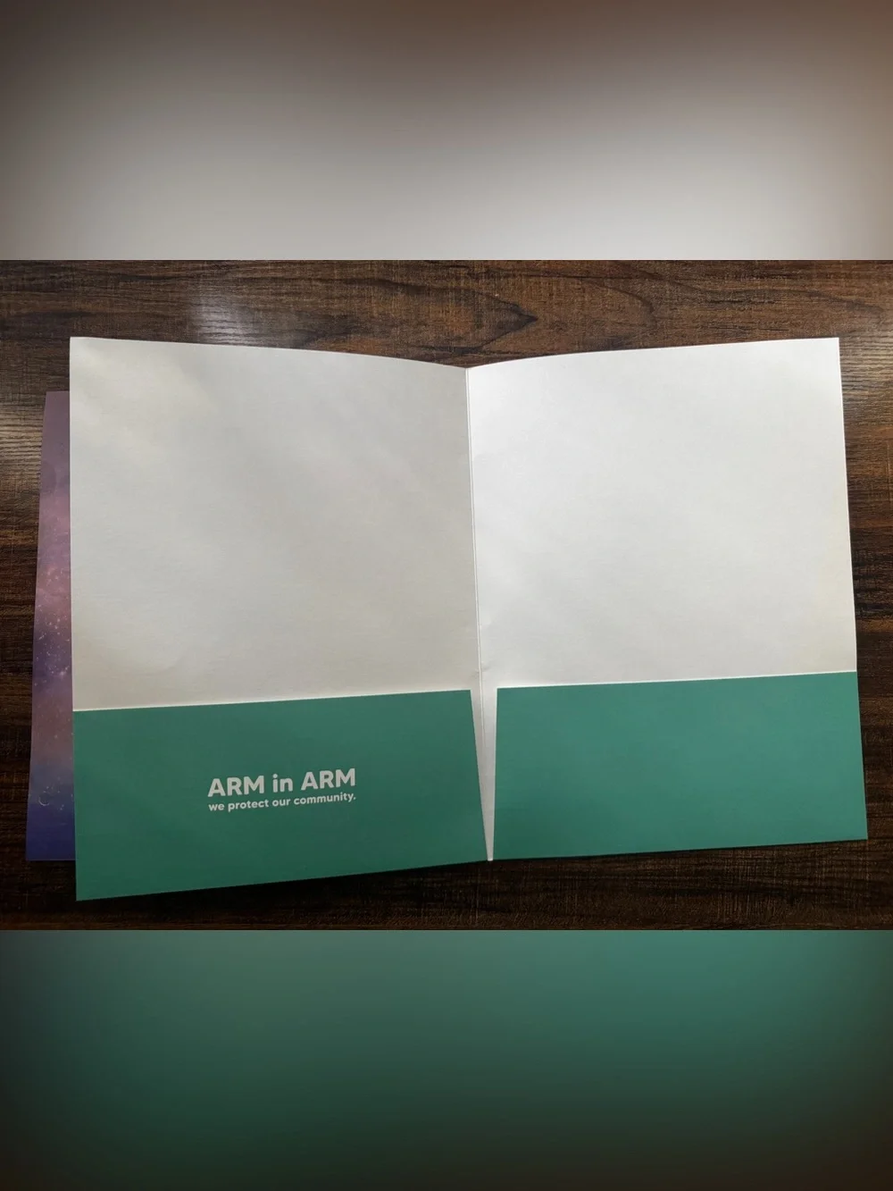 Set of 2 Paper 2-Pocket Folders Target Galaxy Sparkle & Arm in Arm Vegas New